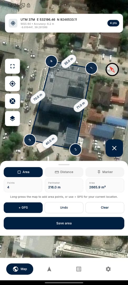 TaREF GPS COORDINATES
